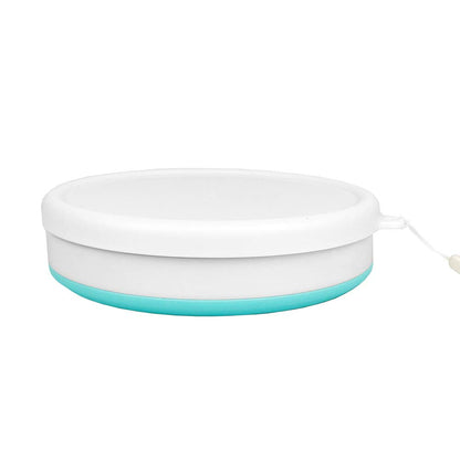 CARTINTS 950ml Collapsible Bowls-Silicone Food Storage Containers-Prep/Storage Bowls with Lids-Silicone Lunch Containers, Ideal for Travel and Camping (Blue)