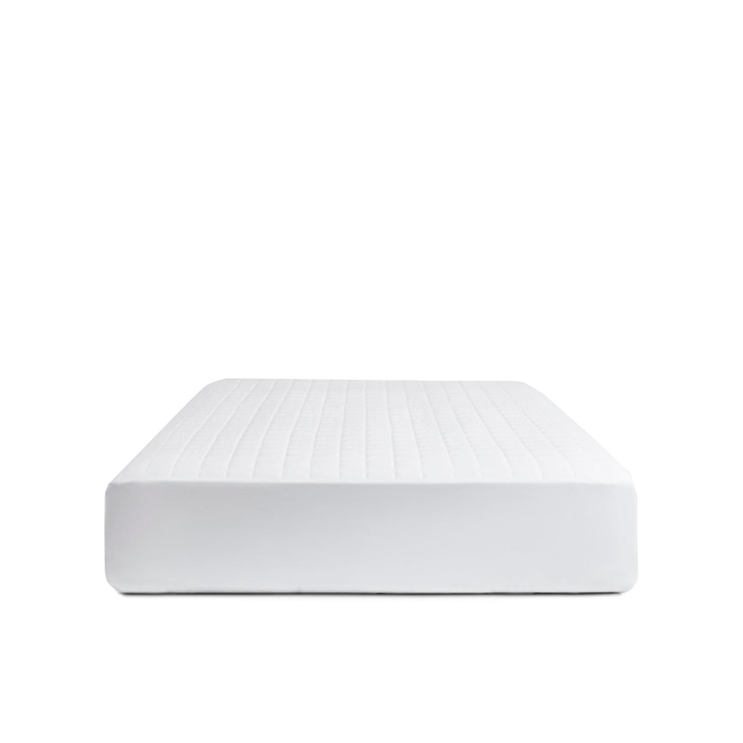 Boll & Branch Mattress Protector - Full Size, White Cover - 1 Fitted Protector Included -Padded Fill, Soft, and Breathable - Hypoallergenic and Safe for Sensitive Skin