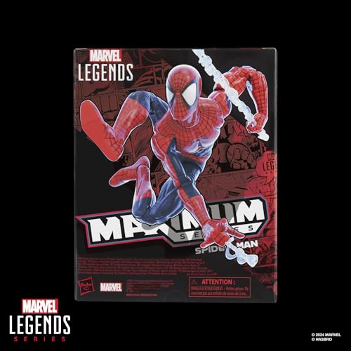 Marvel Legends Maximum Series Spider-Man, Deluxe Spider-Man Comics Collectible 6-Inch Action Figure; Amazing Articulation; Spectacular Accessories