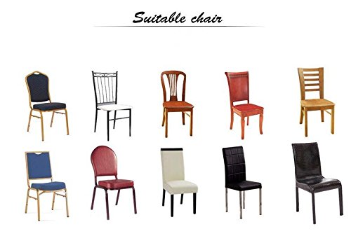 iEventStar 4 Pieces Spandex Stretch Washable Dining Room Christmas Chair Cover Chairs Protector Seat Slipcovers for All Seasons (Red, 4)