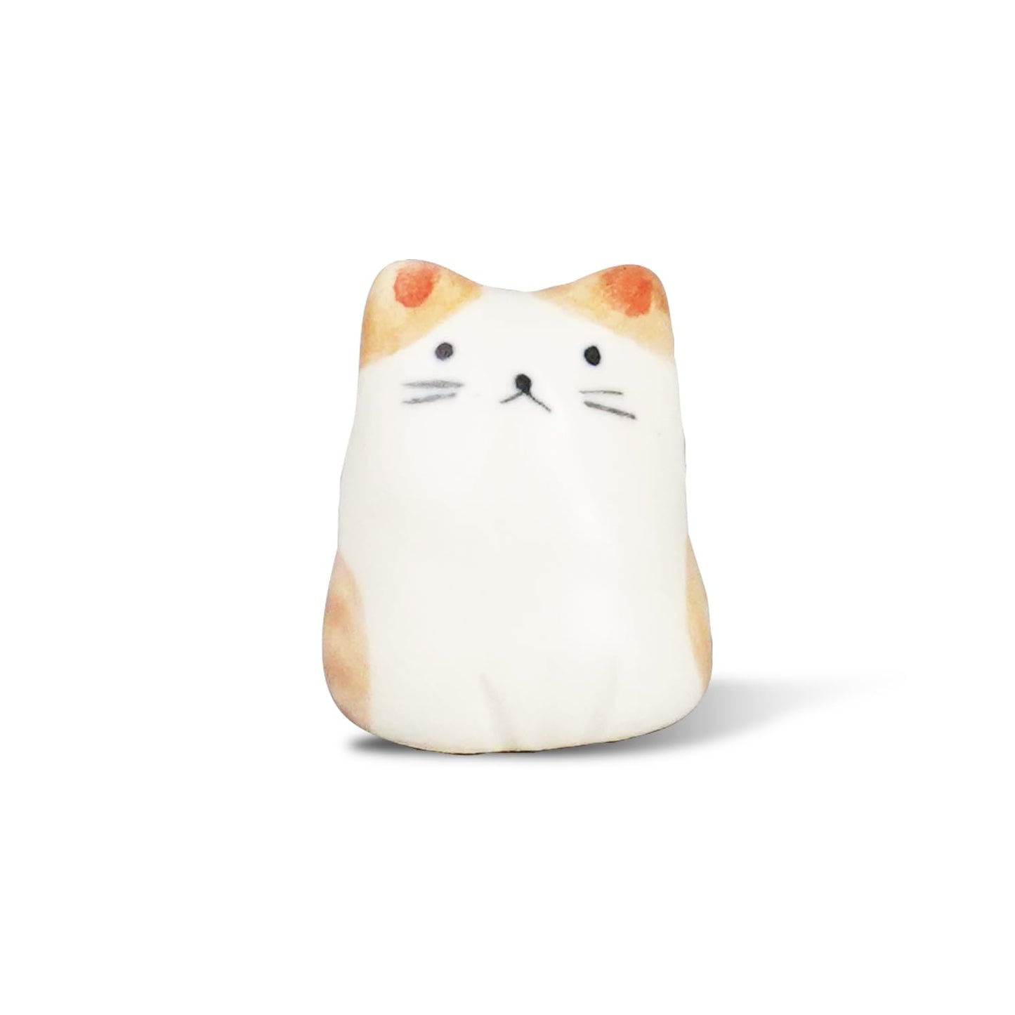 COTONOHA Charming Animal Series Ceramic Incense Holder, Japanese Pottery, Perfect for Relaxation and Concentration, Made in Japan (Small Flower Cat)