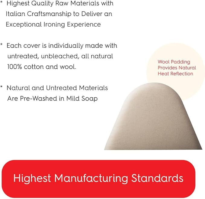 TIVIT Ironing Board Cover 15 x 54 Standard Chemical Free Eco-Friendly Padded