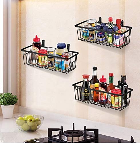 SheeChung Farmhouse Decor Metal Wire Bathroom Storage Organizer Basket Bins