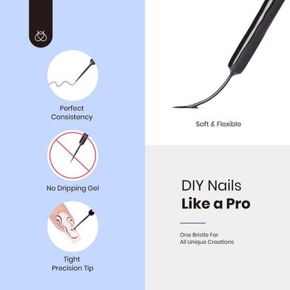 Beetles Nail Stamp 3Pcs Silicone French Tip Nail Stamp Kit with Replacement Nail Stamper Heads and Scrapers Soft Silicone Nail Printing Tool for Home Manicure Diy Nail Art Salon Gifts for Girls