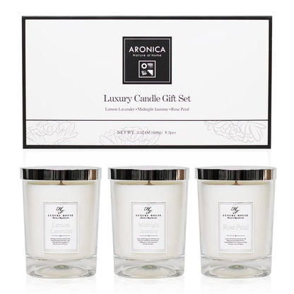 Aronica Secret Santa Gifts for Coworker, Luxury Scripture Candles for Women Sets, Bride Candle Gift Set, Get Well Candle Set