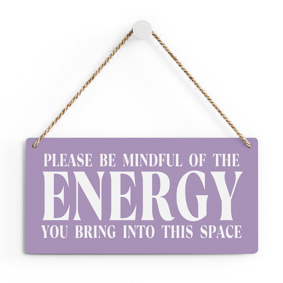 Purple Decor Spiritual Meditation Room Decor Inspirational Spa Decoration Positive Affirmations Wall Wood Plaque Sign Hanging Door Sign Home Office Yoga Room Decoration