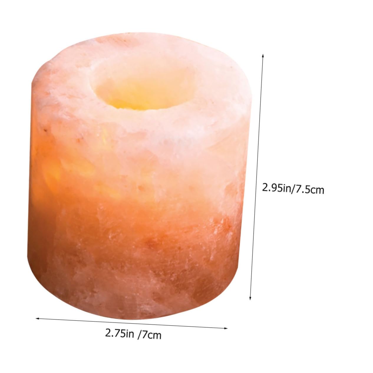 ABOOFAN Modern Himalayan Salt Candlestick Holders Decorative Home Decor for Living Room Garden Patio