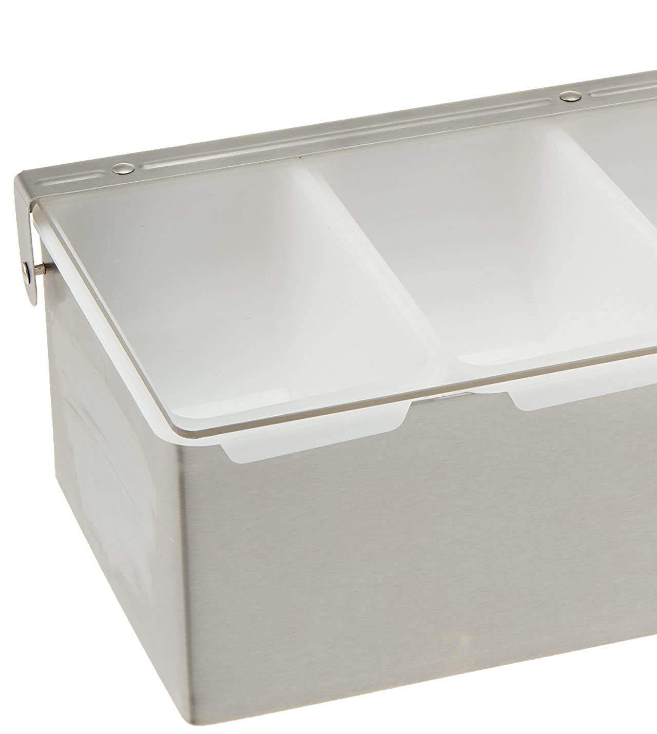 Winco Condiment Holder, 4 Compartment, S/S Base