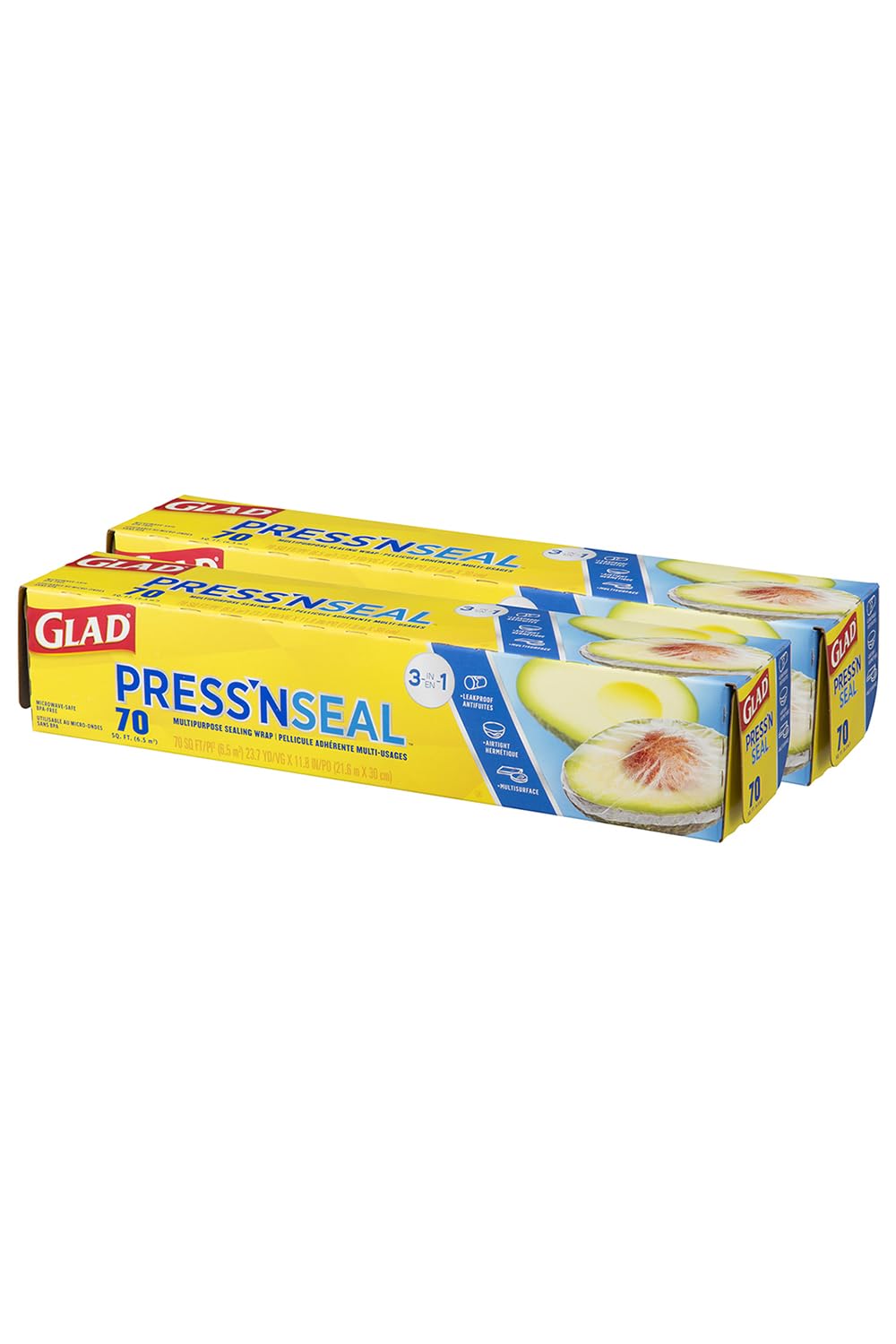 Glad Press'N Seal Cling Film 70 m² Pack of 2