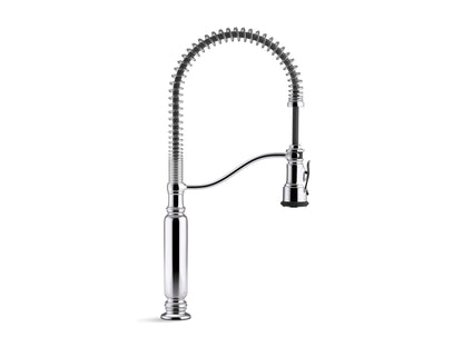 KOHLER Tournant Semi-Professional Pull-Down Kitchen Sink Faucet, Commercial Kitchen Faucet with Pull Down Sprayer, 77515-CP, Polished Chrome