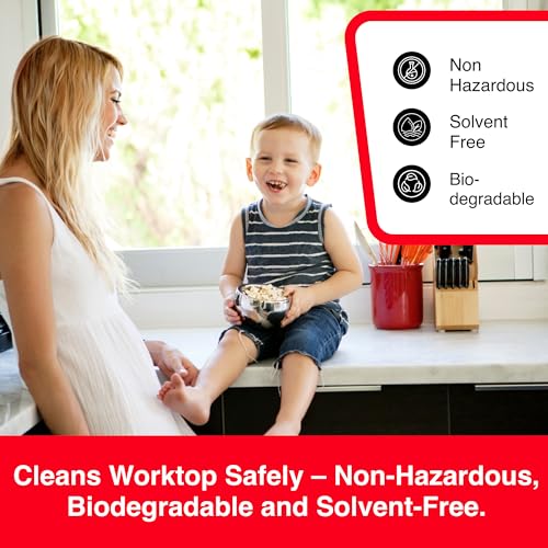 UNIKA Granite and Quartz Worktop Cleaner Spray 500ml – Daily Non-Abrasive Surface Cleaner for Kitchen, Marble, Natural Stone – Biodegradable & High Gloss Finish
