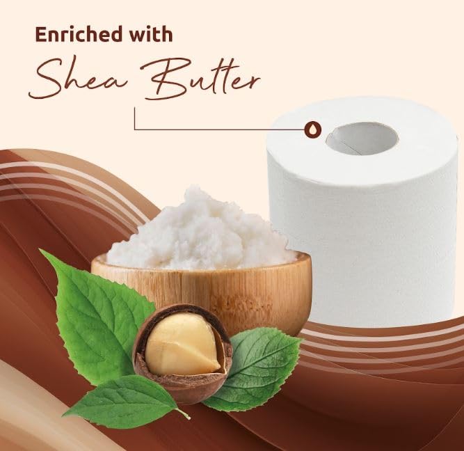 Phoenix Toilet Rolls – 90 Pack | 3 Ply Shea Butter Scented Toilet Paper | Bulk Buy, Soft, Quilted, Sustainably Sourced, Eco- Friendly Luxury Bathroom Tissue