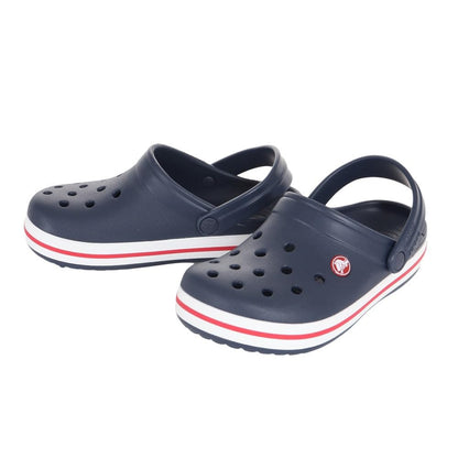 Crocs Unisex Kids Crocband K Clogs, Navy Red, 6 UK