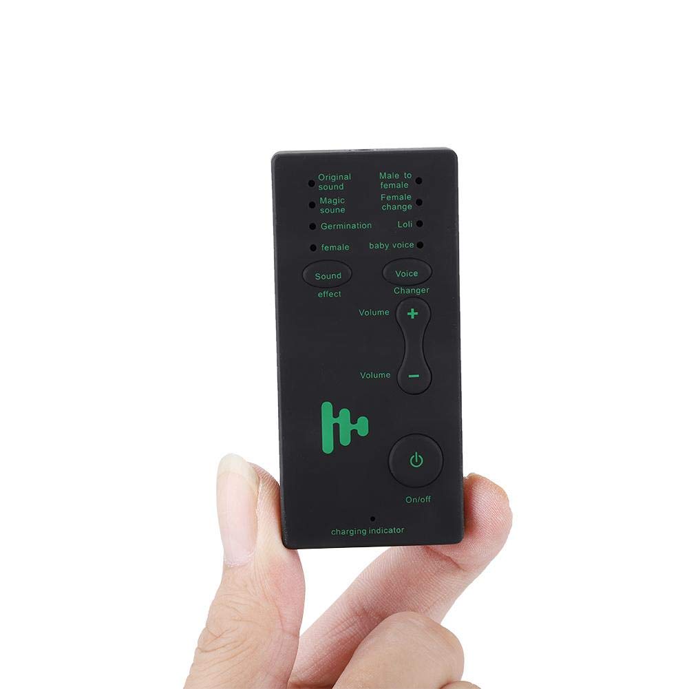2.95 x 1.38 x 0.43inch Voice Changer for Portable Microphone Sound Effect Live Broadcast Voice Disguiser for Mobile Phone PC Laptops Games