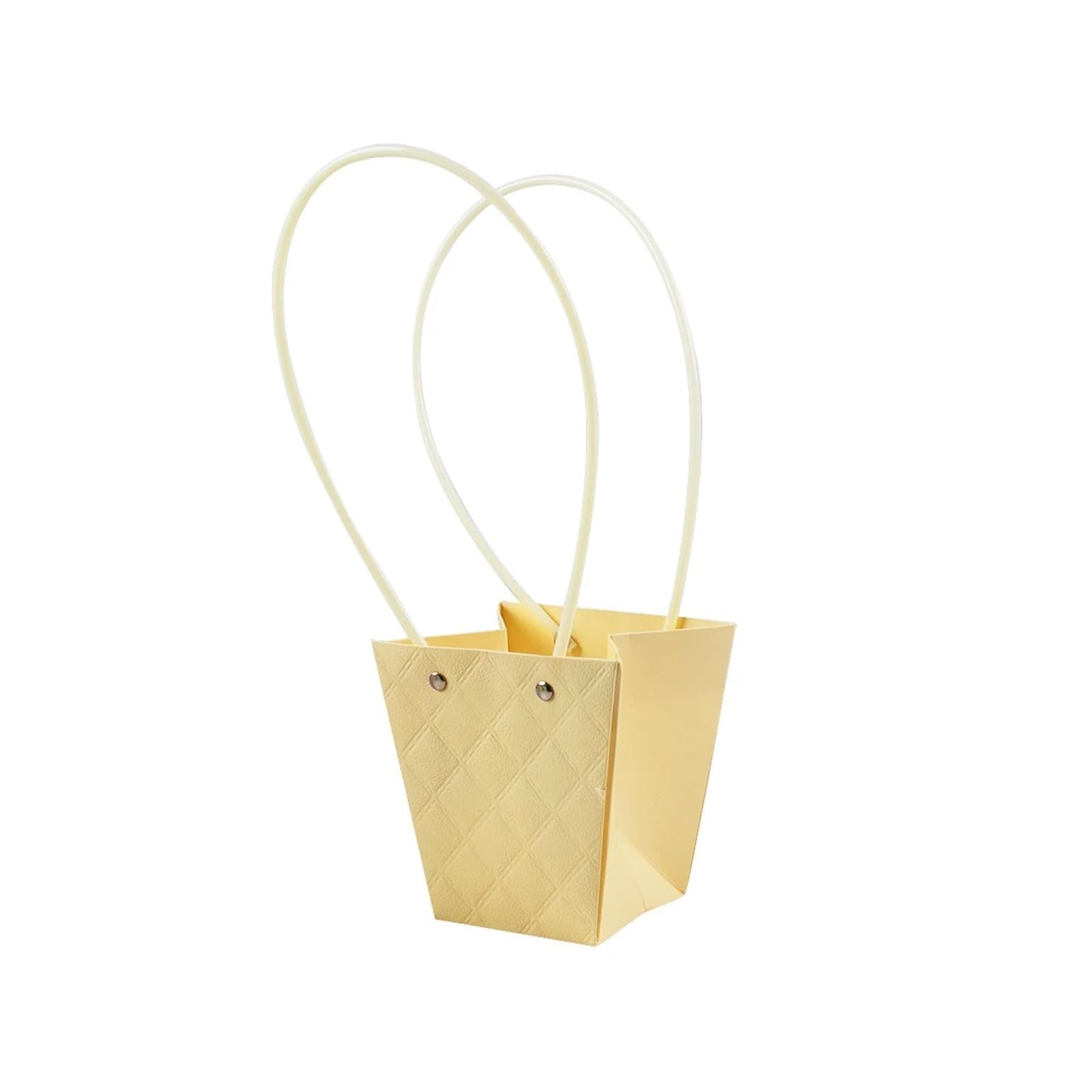 Nikeg Kraft Paper Flower Gift Bags 15Pcs Paper Flower Gift Bag With Handle Rectangle Tote For Wedding Party Birthday Portable Bags Florist Wrap(Flower box style-A)