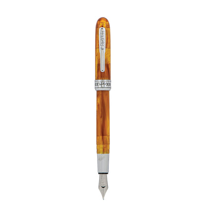 Conklin Symetrik Fountain Pen - Precious Amber - Flex Nib | Luxury Writing Instrument with Flexible Nib | Ideal Gift for Pen Enthusiasts