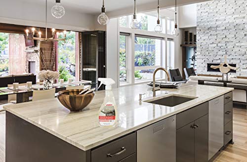 UNIKA Granite and Quartz Worktop Cleaner Spray 500ml – Daily Non-Abrasive Surface Cleaner for Kitchen, Marble, Natural Stone – Biodegradable & High Gloss Finish
