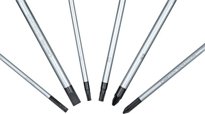 Bosch Professional 6-Piece Screwdriver Set (SL/PH/PZ/TX, incl. SL 3.5x75 mm, TX 20x100 mm, TX 15x75 mm, SL 6.5x125 mm, PZ 2x125 mm, PH 1x100 mm, Inlay)