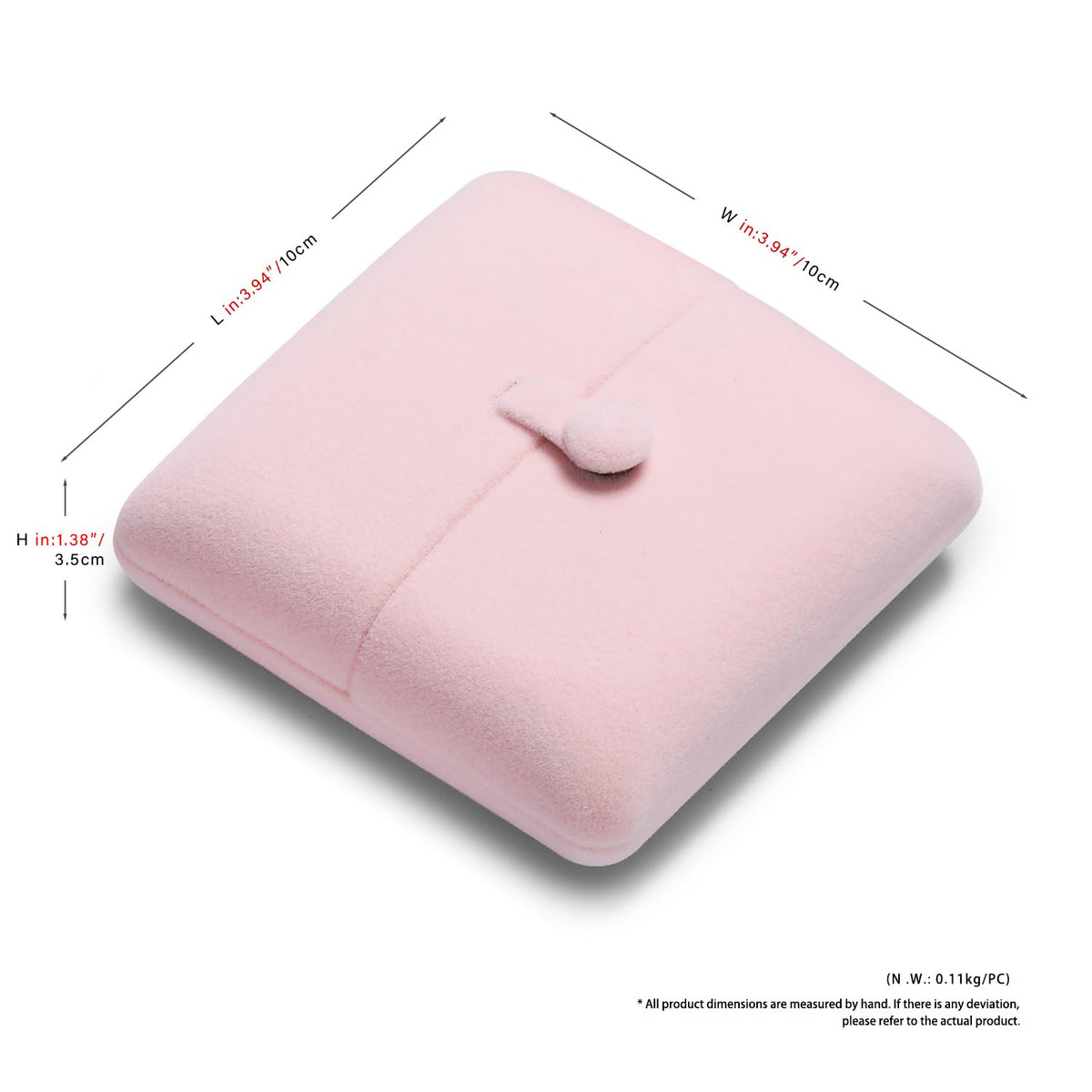 Oirlv Pink Velvet Bangle Gift Box Bracelet Storage Case Jewelry Gift Boxes