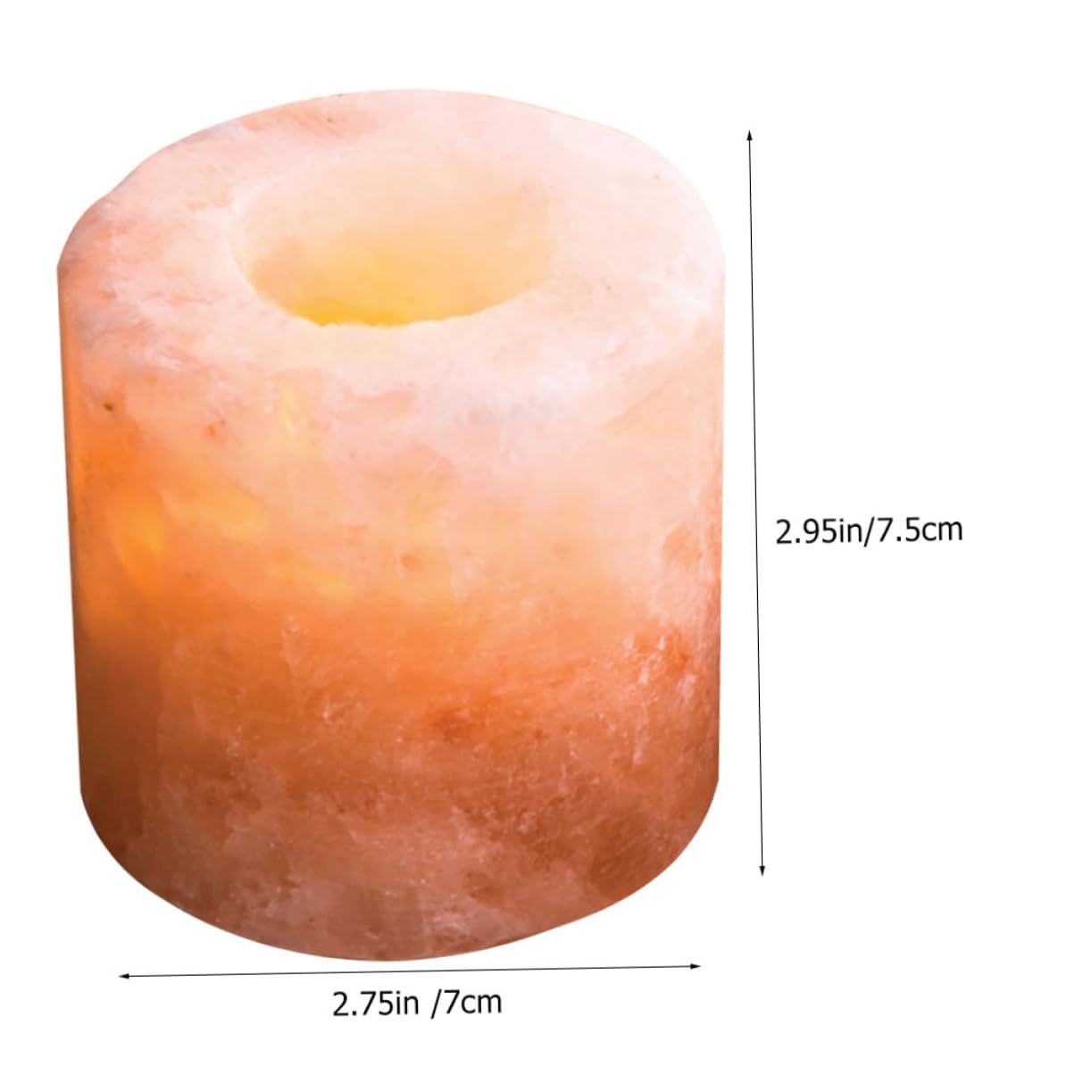 Alipis Himalayan Crystal Salt Candle Holder for Meditation Yoga Home Decor Votive Candle Stand 100% Natural Rustic Design for Table Centerpieces and Spiritual Spaces