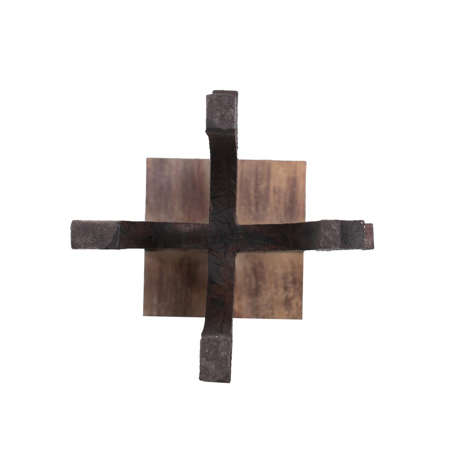 Howard Elliott Collection Cade Architectural Pillar Candle Holder, Black and Sand Modern Industrial Geometric Base Decorative Centerpiece for Living Room, Dining Table & Hallway Decor, Tall