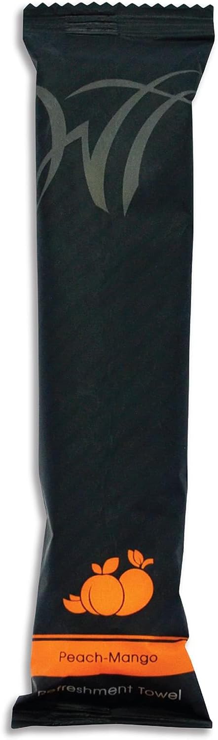 White Towel Services 8" x 8" inch Moist Cotton Towel Individually Wrapped