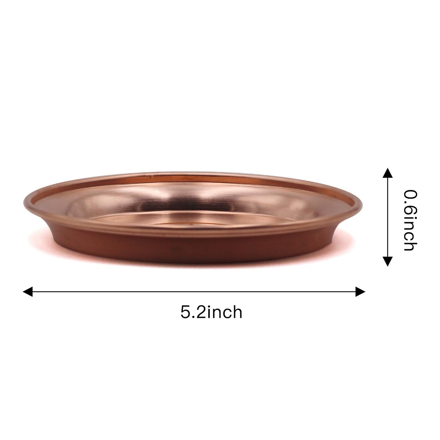 Copper Offering Bowl Prayer Ritual Plate Great for Altar,Incense Burner, smudging Bowl, Offering Dish,Candle Trays, Ash Catcher,Jewelry Dish(Twelve Tonstellations)