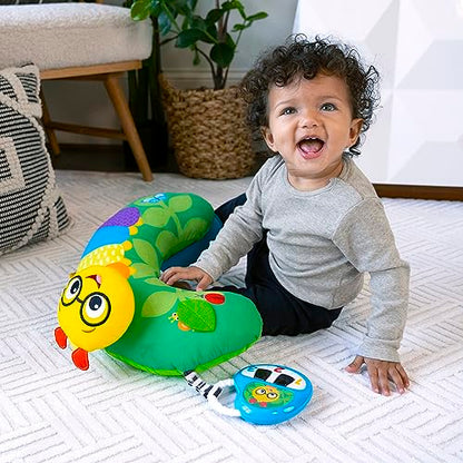 Baby Einstein, Cal-a-Pillow, Tummy Time Activity Pillow, Multisensory, Cal The Caterpillar, Ages 0+ Months