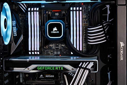 CORSAIR CP-8920224 Premium Individually Sleeved PSU Cables Pro Kit – Black, 2 Year Warranty, White
