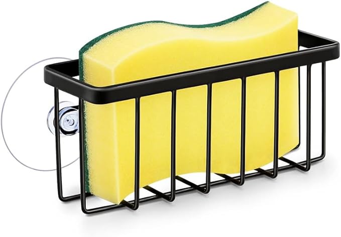 JANE'S CUTIE Kitchen Sink Sponge Holder, Kitchen Sink Sponge Rack, Sink Box