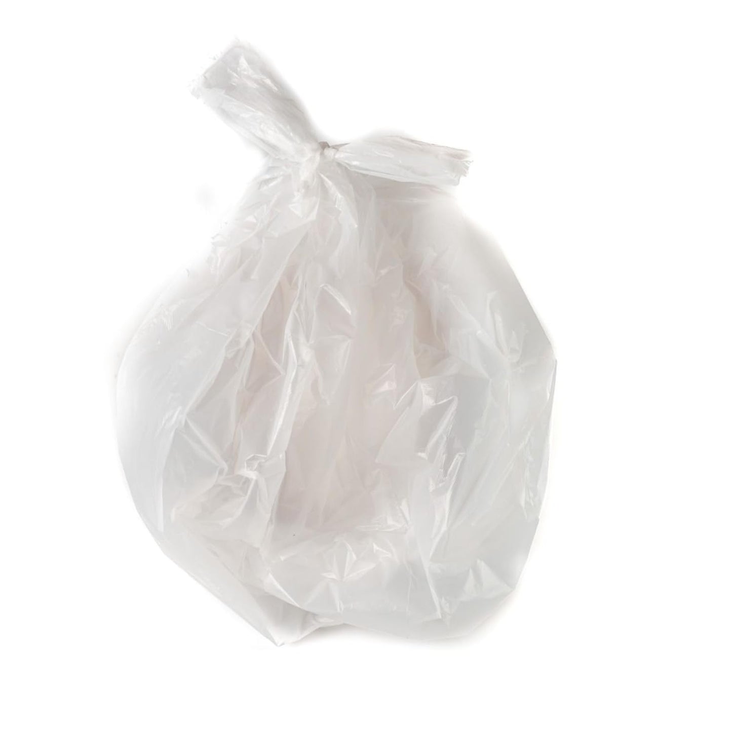 Kordis Strong Tie Handle Swing Bin Bag Liners - 6 Rolls x 20 Bags. 50L White Plastic Bin Bags For Kitchen Bins & Large Indoor Trash Bin. 120 Heavy Duty, Unscented Garbage Bags - 60 x 90cm