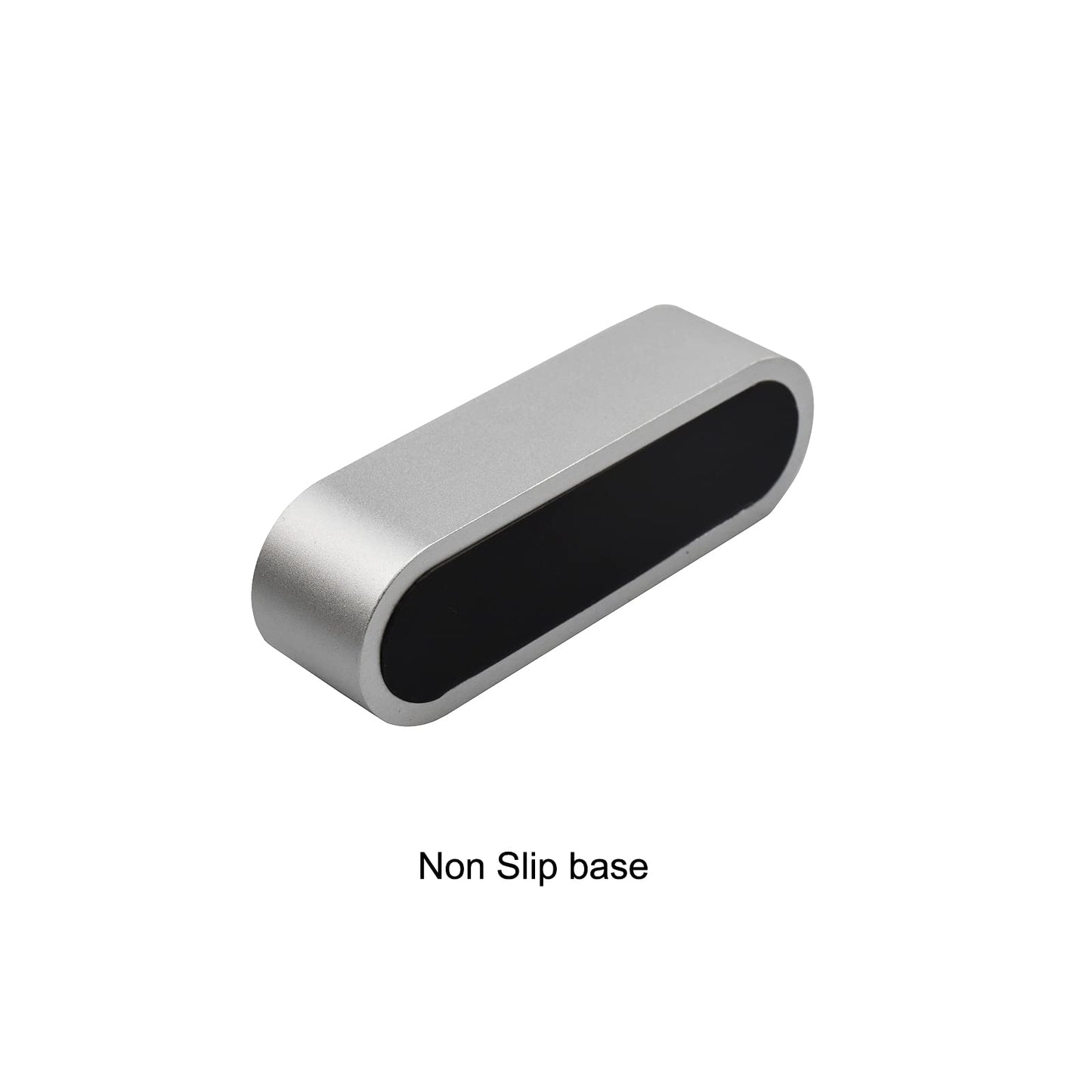 enyuwlcm Metal Desktop Card Holder for Desk Stylish Aluminum Alloy Business Card Display Stand for Men Office Silver 1 Pack