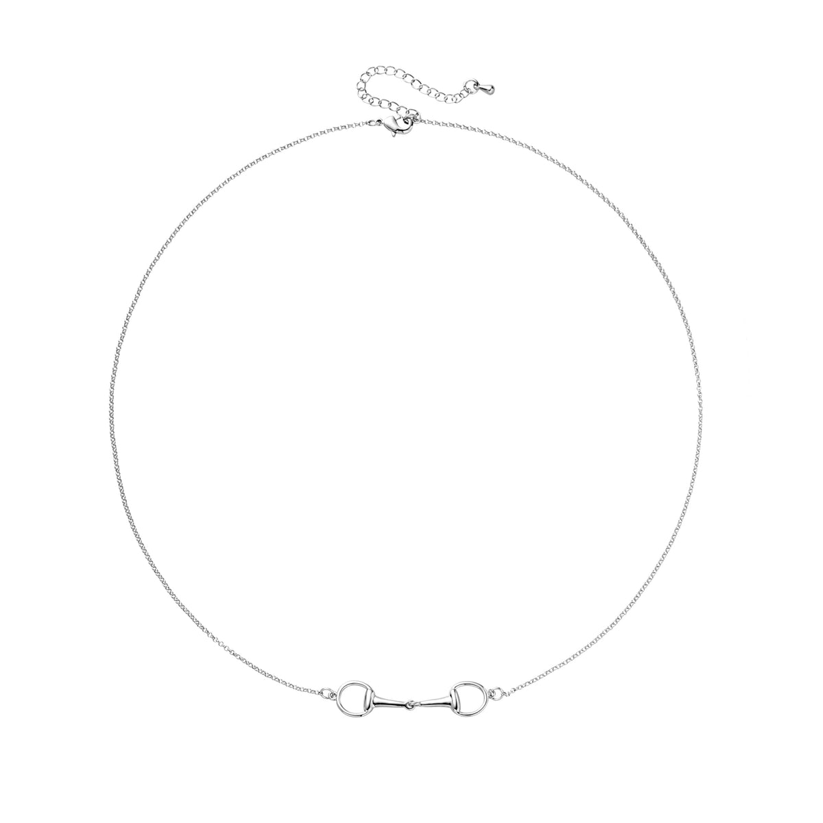 SIYOMONT Horse Necklace 14K Gold Plated Snaffle Bit Snaffle Bit Pendant Necklace Jewelry Gift for Women(S)
