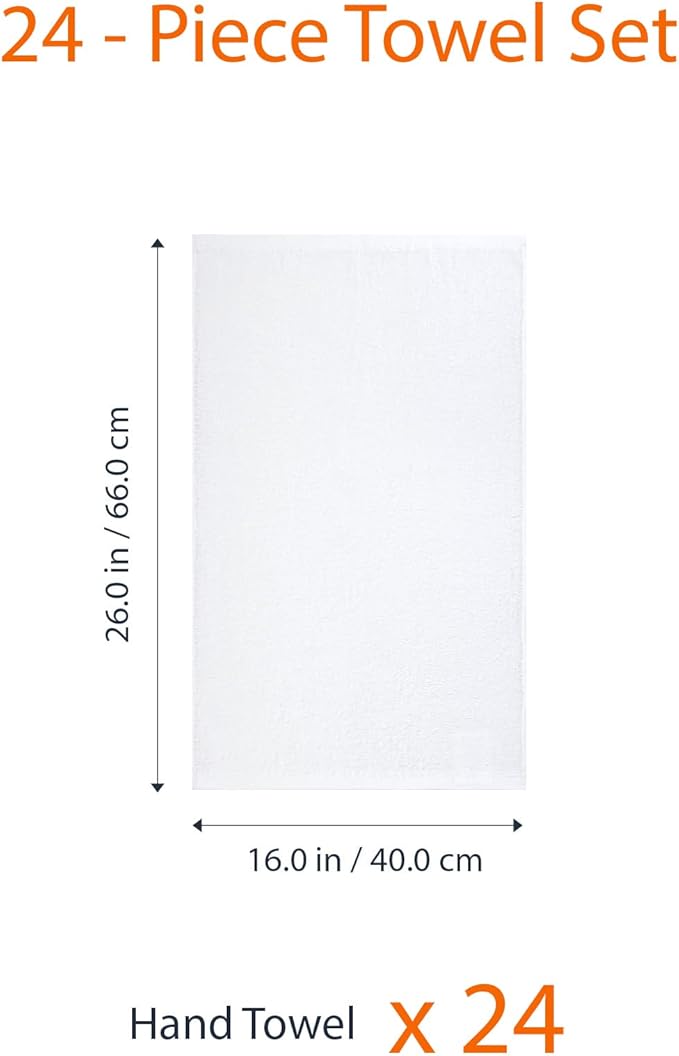 Amazon Basics Soft and Thick Cotton Hand Towels