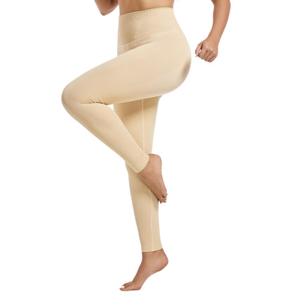 +MD Shapewear for Women Tummy Control Seamless High Waisted Light Compression Footless Tights Leggings