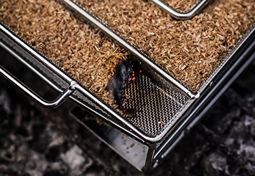 ProQ Cold Smoke Generator for Food Smoking, Long-lasting Cold Smoker, Maze Smoker for Cold Smoking, Outdoor Smokers for any BBQ or Cabinet, Small