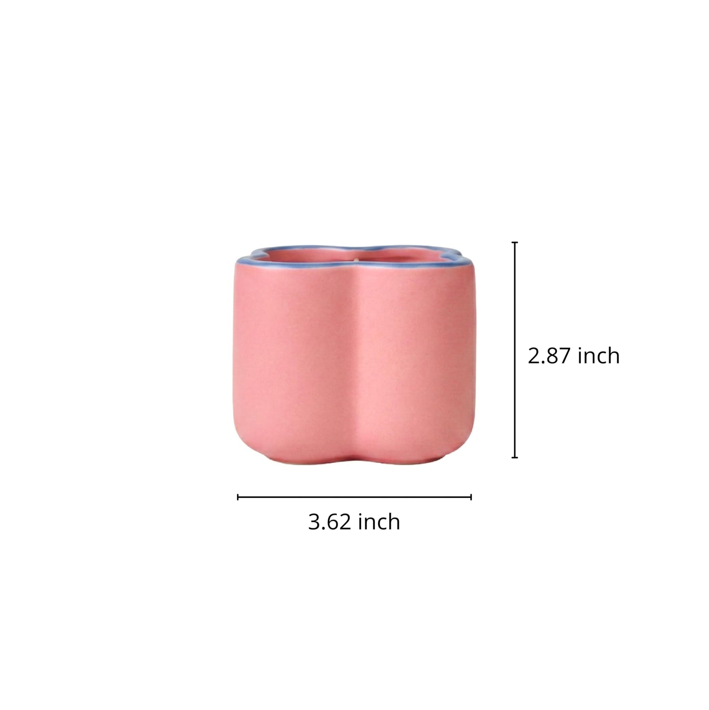 Sea Salt & Surf Scented Candle 9oz - CW Studio Flower-Shaped Ceramic Jar with Dust Cover, Up to 45 Hour Burn, Palm & Paraffin Wax, Clean Burn - Kraft Paper Box for Home Decor & Gift Giving