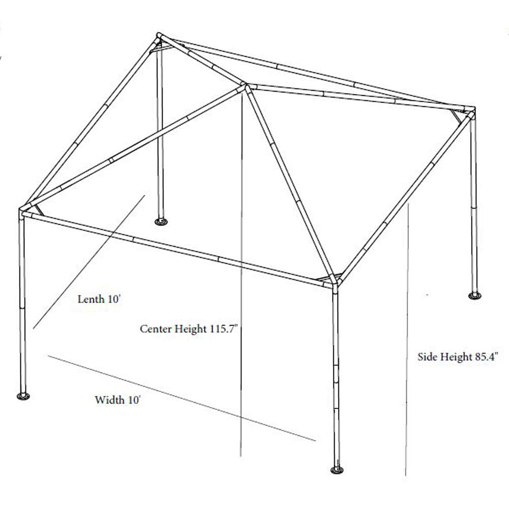 Impact Canopy 10' x 10' Gazebo Canopy Tent with Mosquito Netting and Sidewalls, Dark Gray