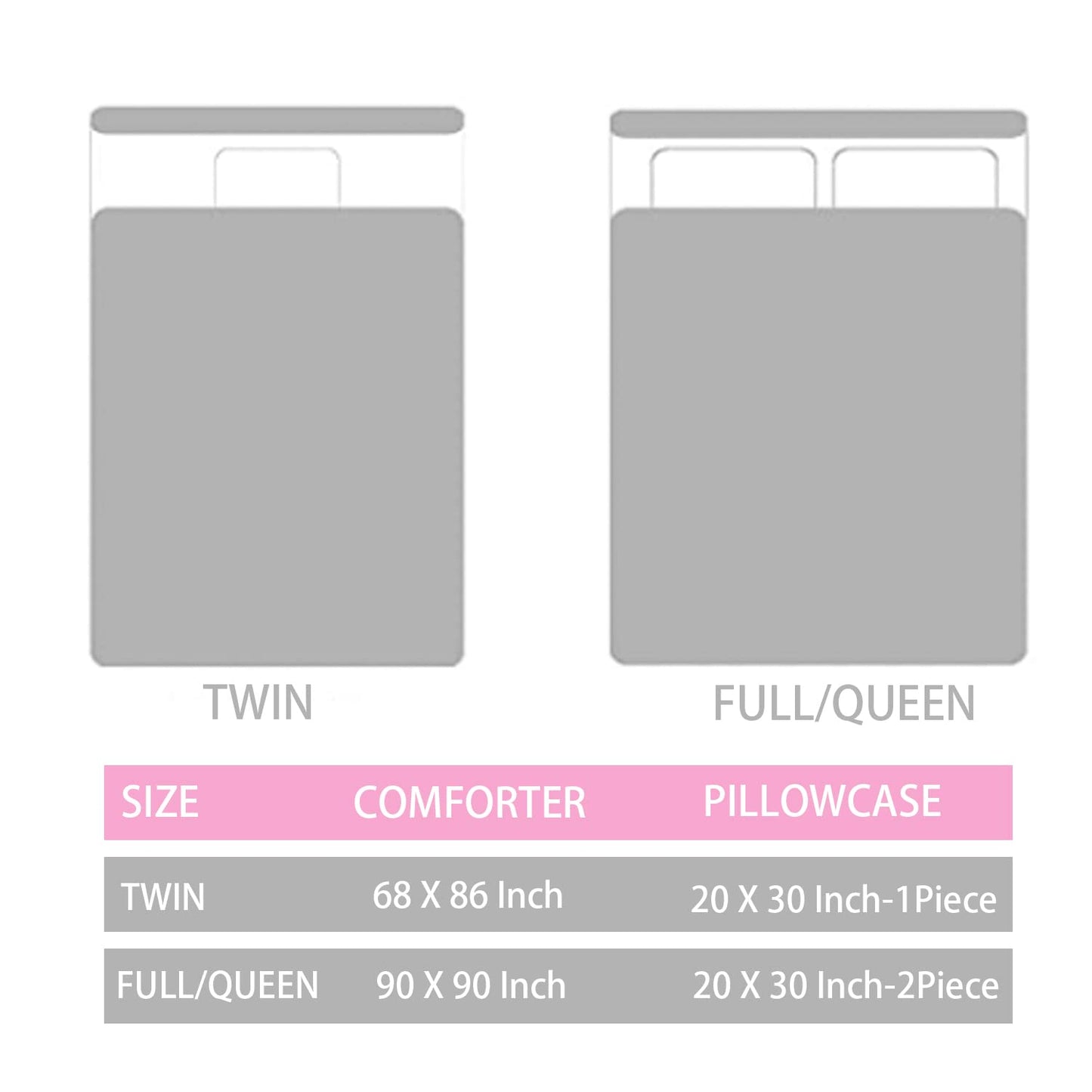 Yogeneg Rainbow Kids Comforter Sets Twin Size for Teen Girl Women, Pink Orange Ombre Comforter with Pillowcase,Ultra Soft Microfiber 2 Piece Bedding Set,All Season (Rainbow D, Twin)