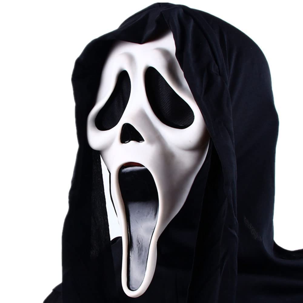 Halloween Mask Natural Latex Scary Skull Mask Horror Full Head Masque Halloween Party Costume Cosplay Props