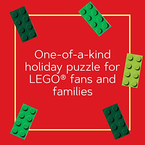 Lego Christmas Train Puzzle | Four Connecting 100-Piece Jigsaw Puzzles