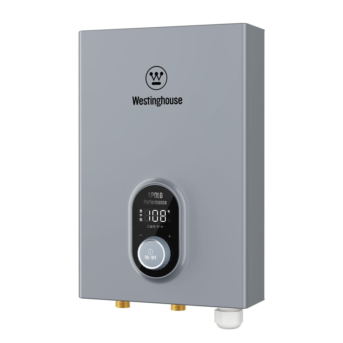 Westinghouse Tankless Water Heater Electric 14kW 240V, Instant On-Demand Hot Water, Smart WiFi, Compatible with Alexa & Google Home, ETL Certified IPX4, Space-Saving, Gray (APOLO-2.0 Upgrade)
