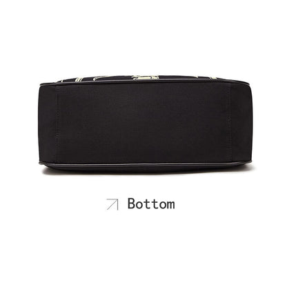 Gothic Backpack Canvas Bag Luminous Fashion Skull Crossbody Printed Bag Zipper Luminous Striped Shoulder Bag (Sternum Bag)