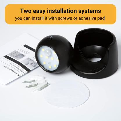 Proxinova LED Security Lights Motion Sensor PIR, Bright LED Floodlight 150 Lumens, Wireless Motion Sensor Lights Outdoor, Outdoor Lights Battery Powered, Battery Powered Outdoor Lights, 360° Rotation