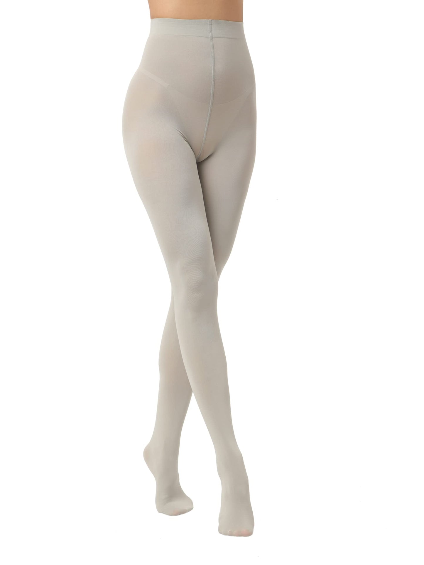 EVERSWE Women's 80 Den Soft Opaque Tights, Women's Tights (L/XL, Grey)