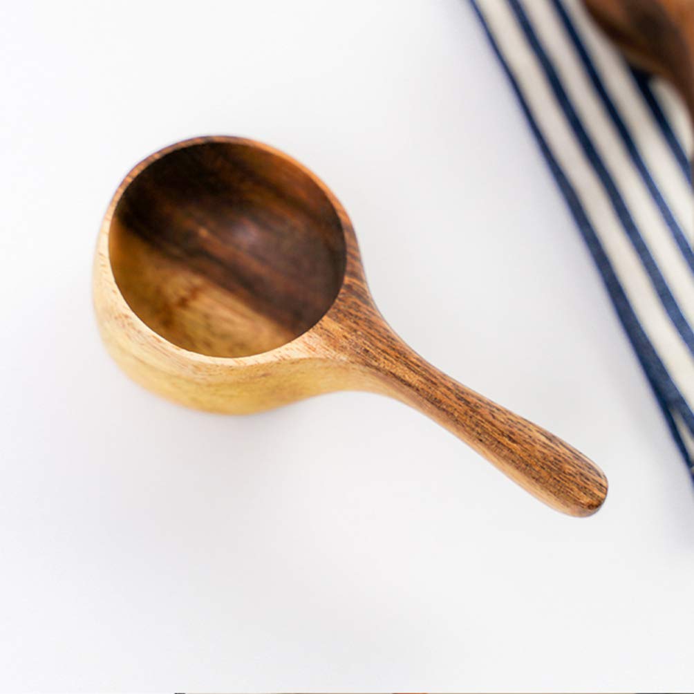 Wooden Measuring Spoon Coffee Beans Ground Spoon Tablespoon Scoop Wooden Kitchen Soup Spoon Scale Teaspoons Kitchen Baking Utensils