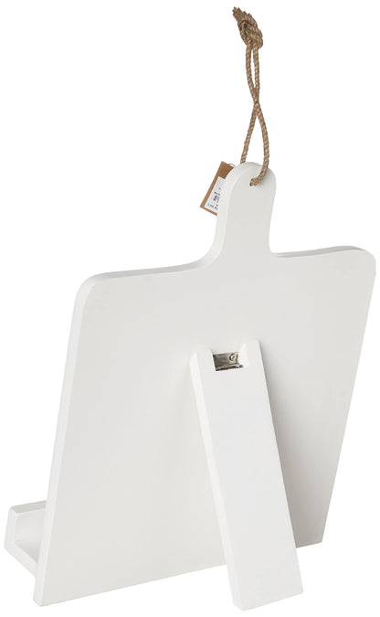 White Wood Cookbook Holder