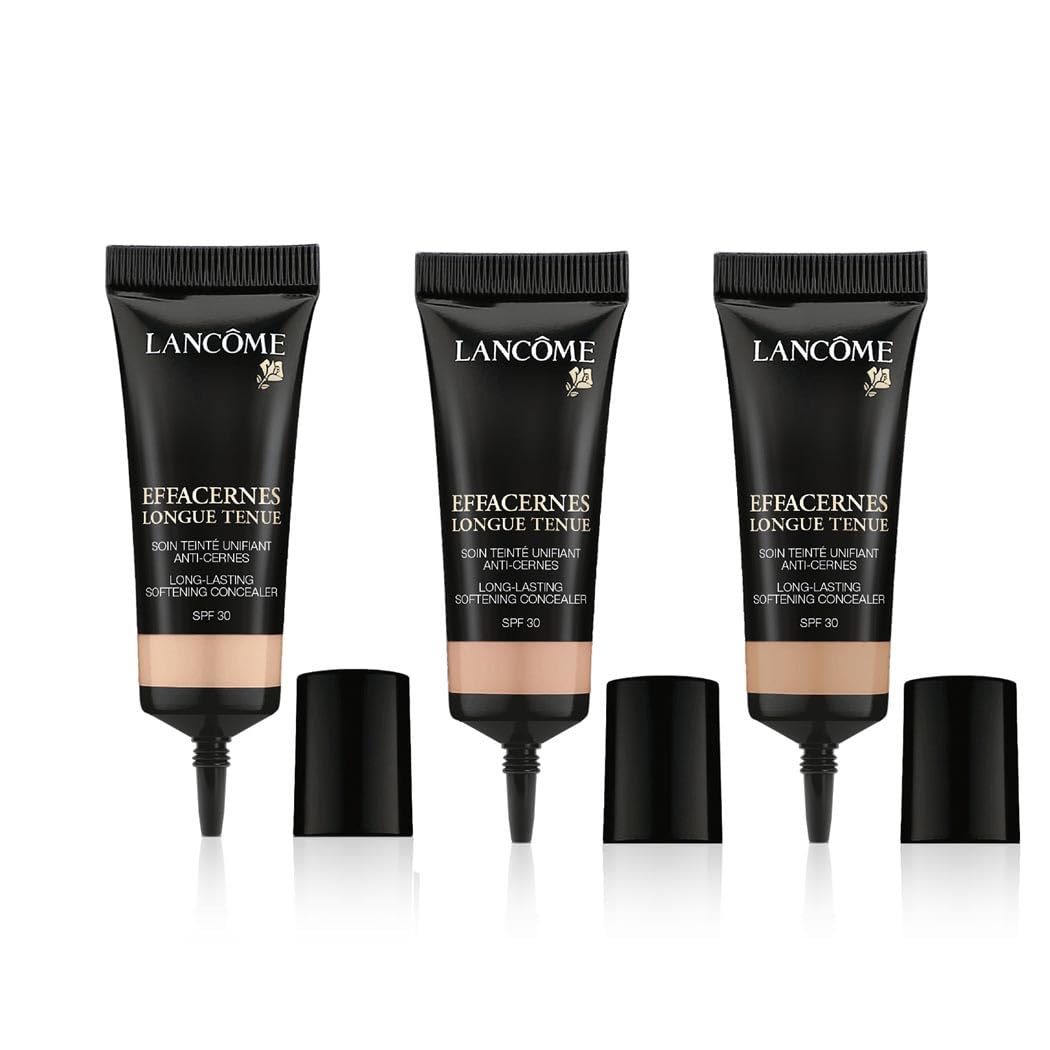 Lancôme Effacernes Longue Tenue Concealer - Long-Lasting, Natural Coverage Cream Concealer for Dark Circles and Fine Lines, 15 Beige Naturel