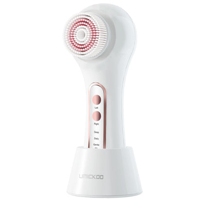 Face Scrubber Exfoliator,Facial Cleansing Brush Rechargeable IPX7 Waterproof with 5 Brush Heads,Electric Face Spin Brush for Exfoliating, Massaging and Deep Cleansing