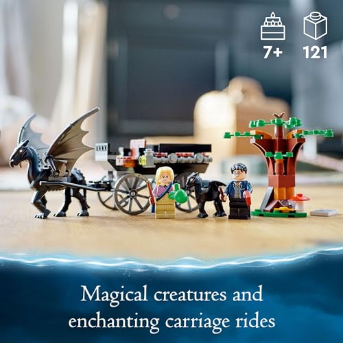 LEGO 76400 Harry Potter Hogwarts Carriage & Thestrals Set, Building Toy for Kids 7 Plus Years Old with 2 Winged Horse Figures and Luna Lovegood Minifigure